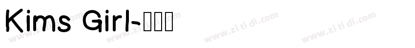 Kims Girl字体转换